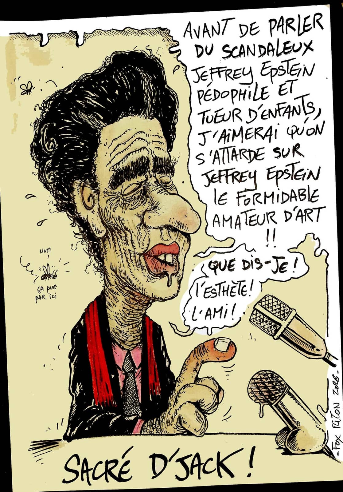 Caricature politique de Djack Laang