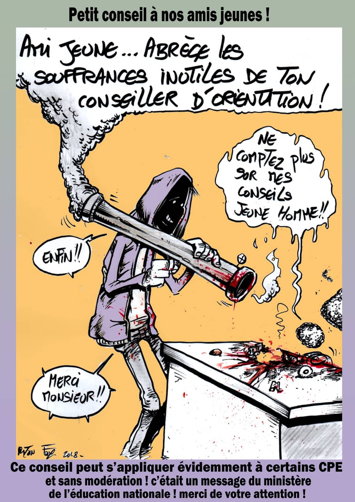 Conseil humoristique aux jeunes