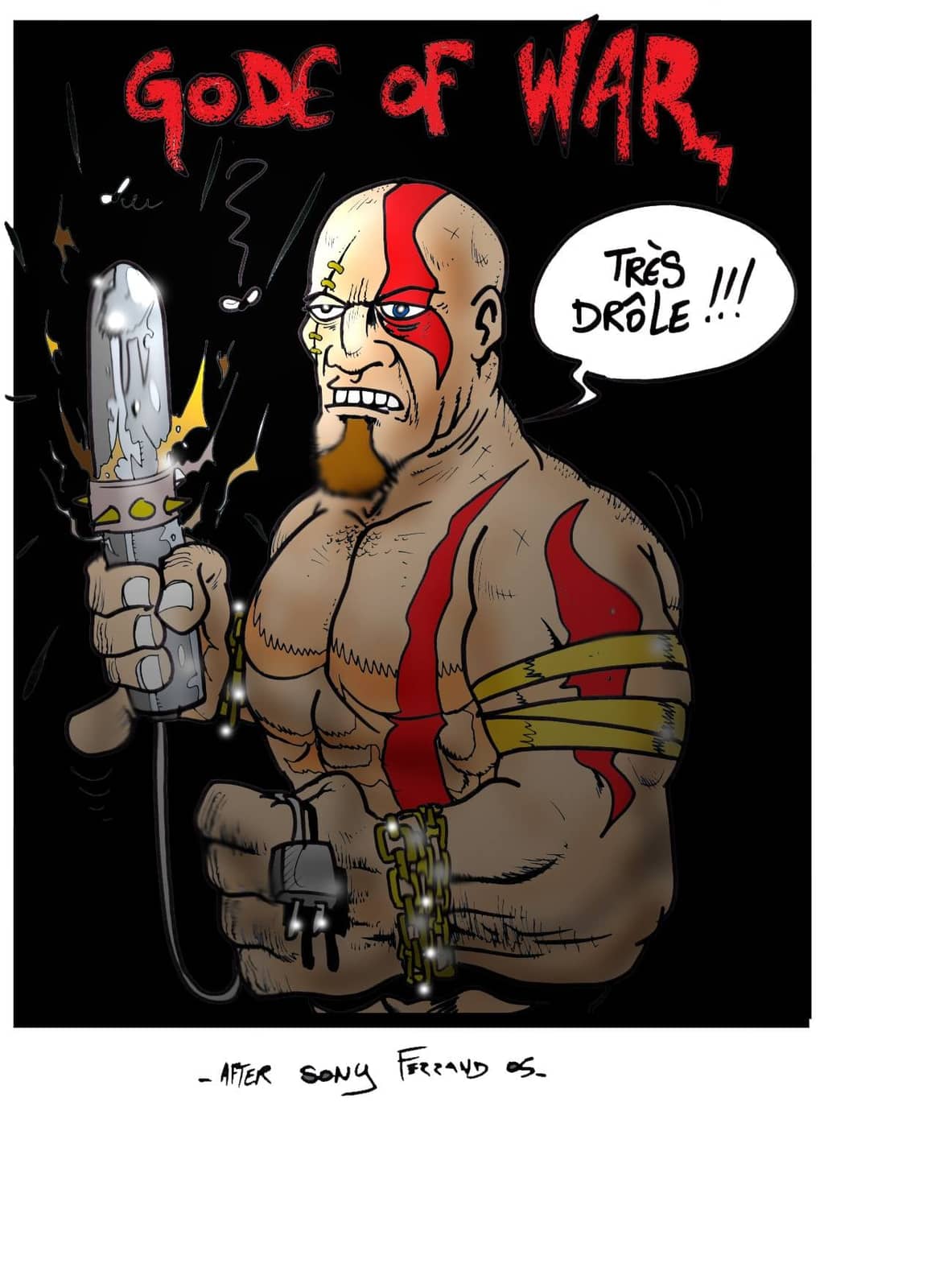 Kratos parodié version chaînée