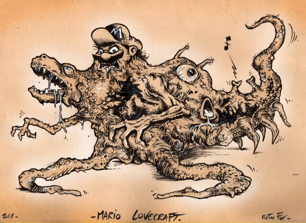 Mario Lovecraft - créature horrifique
