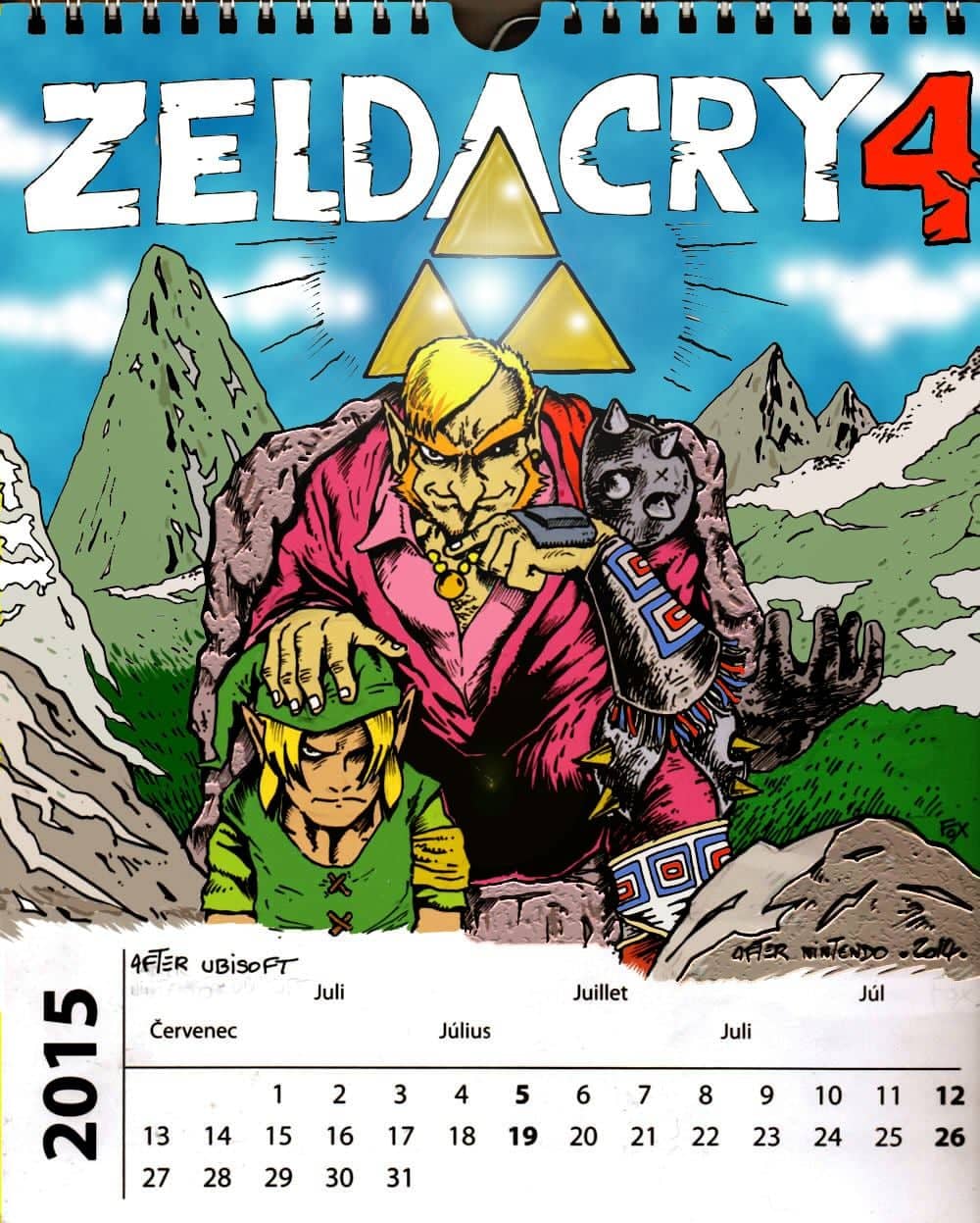 Zeldacry calendrier jeux vidéo