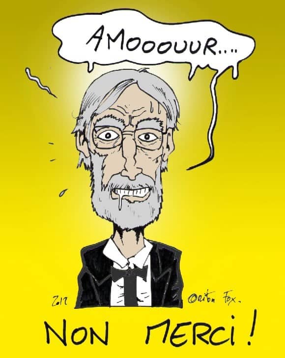 Caricature de Troud en costume