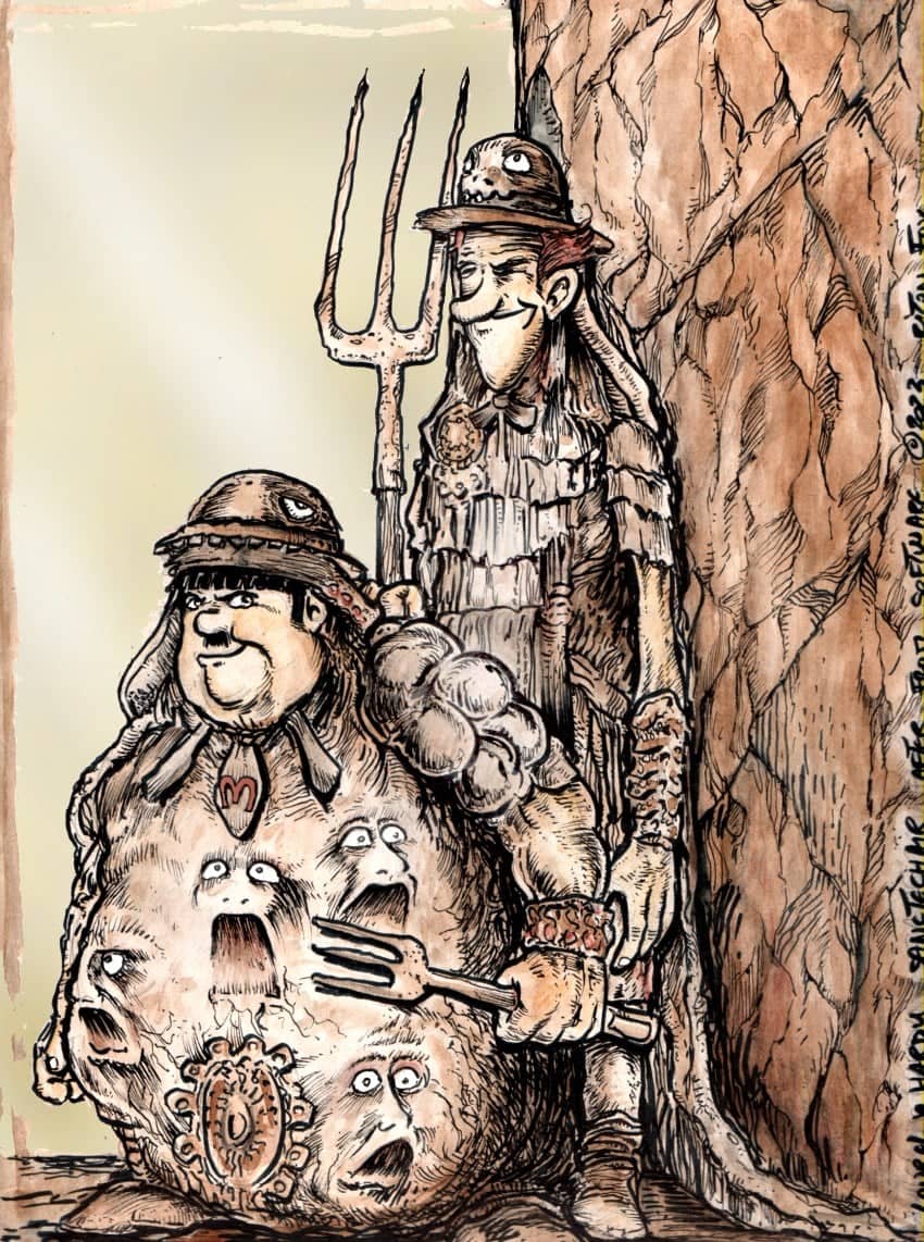 Laurel & Hardy Elden Ring parodie