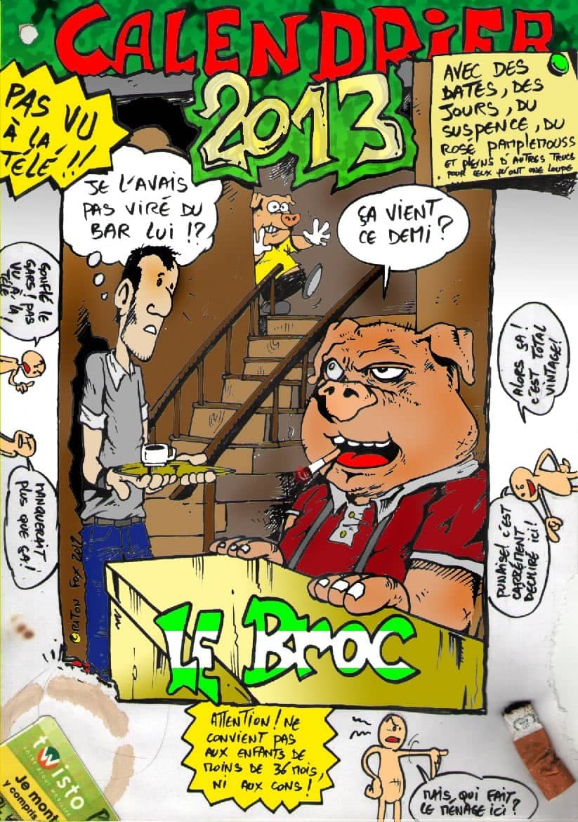 Calendrier 2013 pour le Brocante