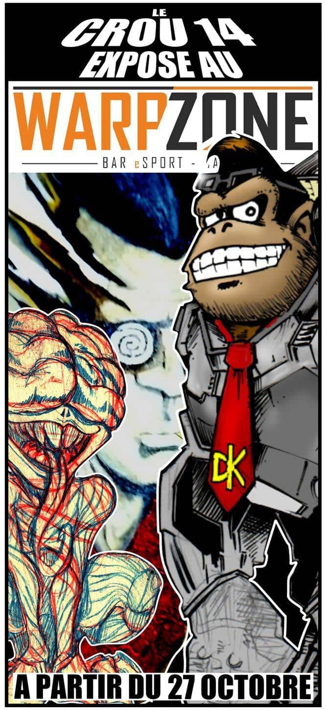 Le Croûla expose au Warp Zone