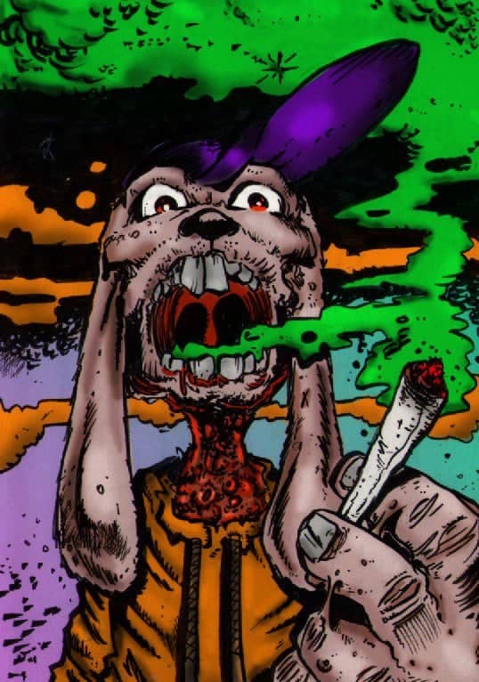 Lapin psychédélique pour musique