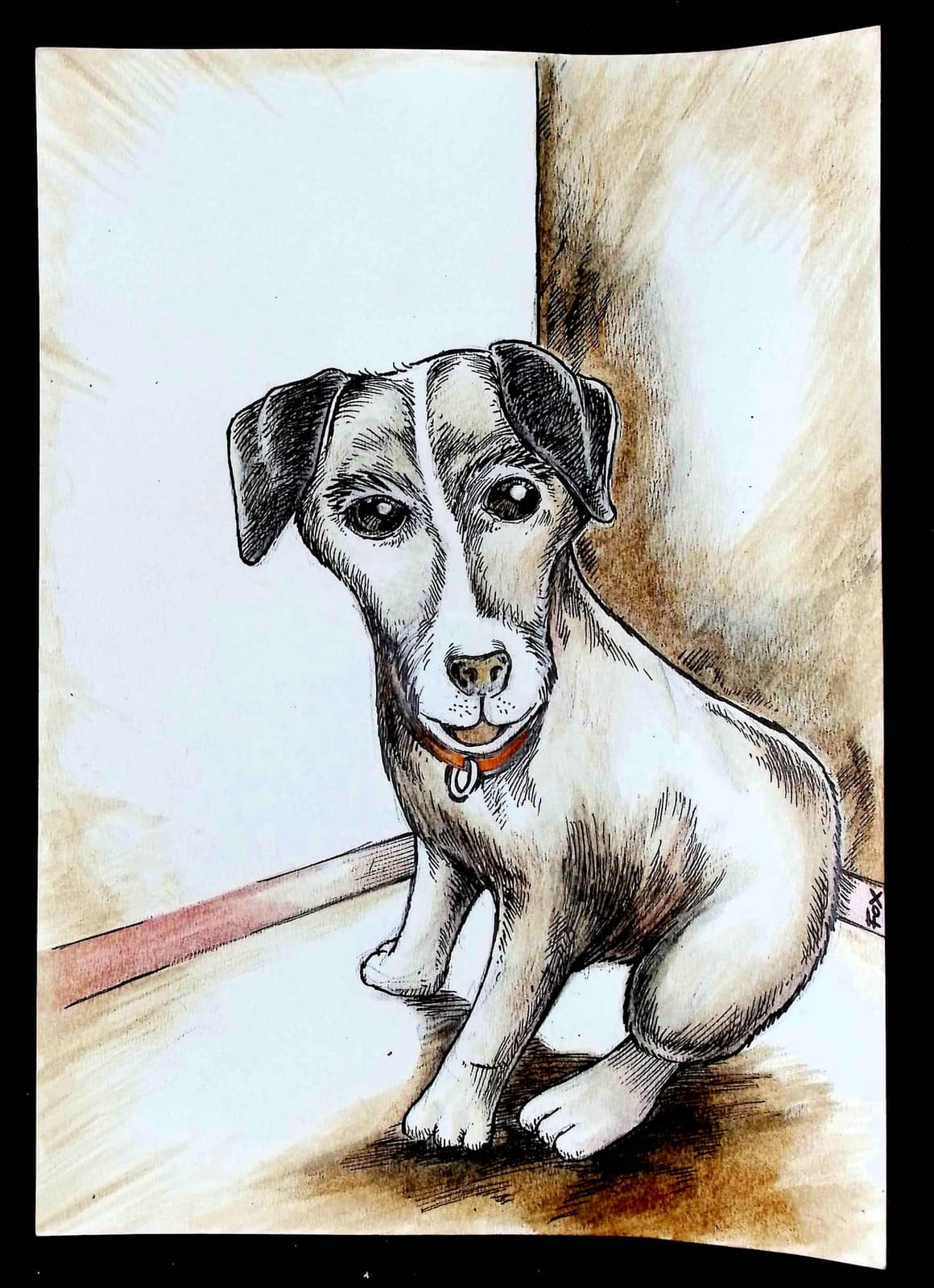 Gentil petit chien souriant