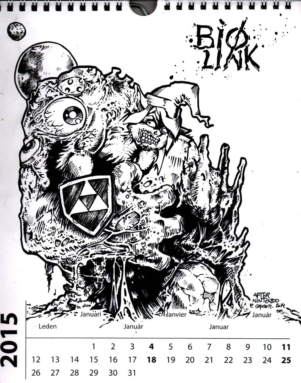 Link et Bio-Hazard calendrier 2015