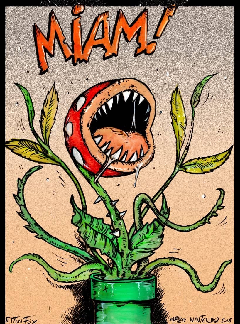 Plante Piranha Nintendo Hommage