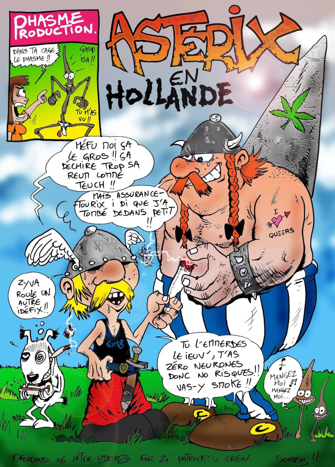 Astérix en Hollande parodie