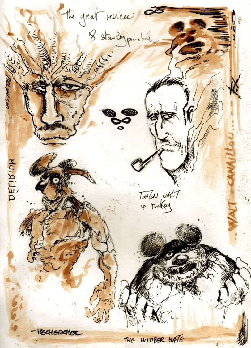 Page créative inspirée par le chiffre 8