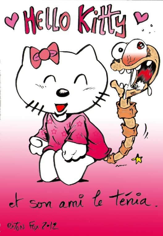 Hello Kitty et son ami le ténia