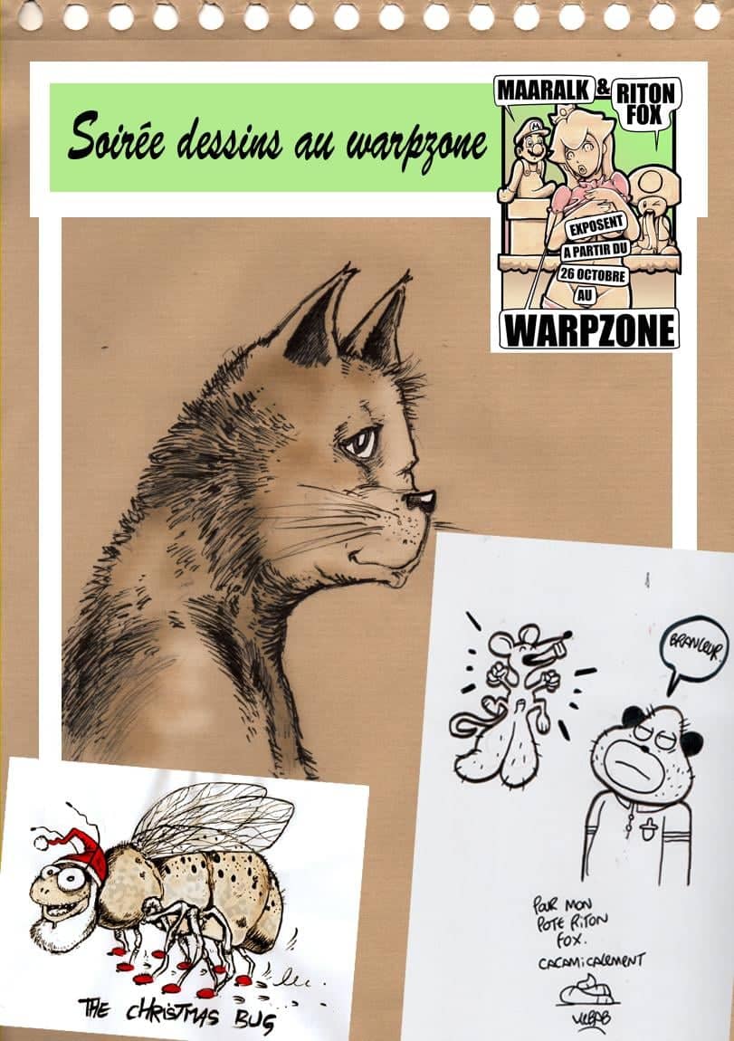 Soirée dessins au WarpZone Caen