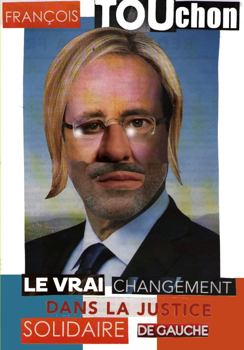 Collage politique satirique mélangé