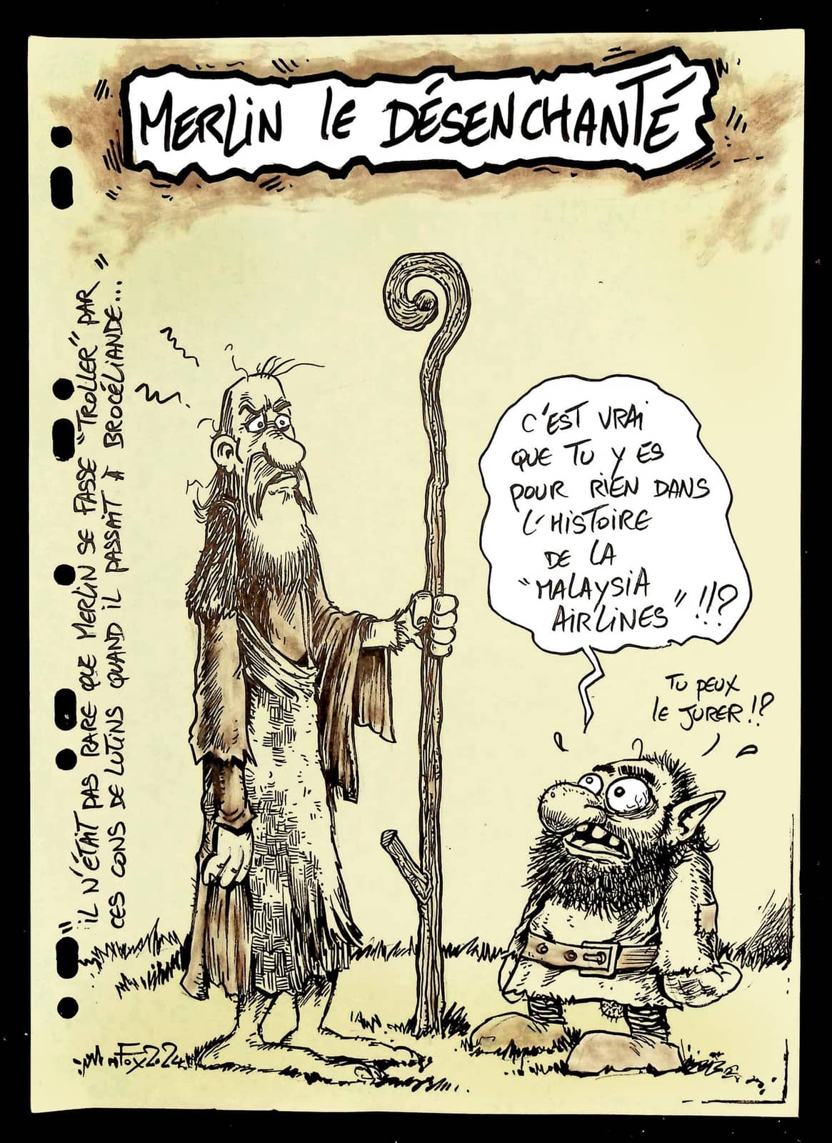 Merlin l'Enchanteur et son assistant