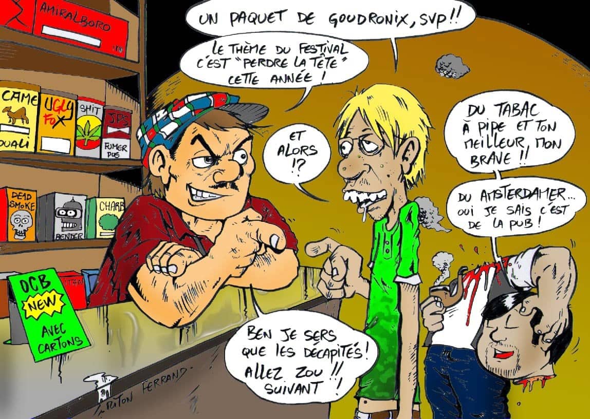 Affichette humour noir festival