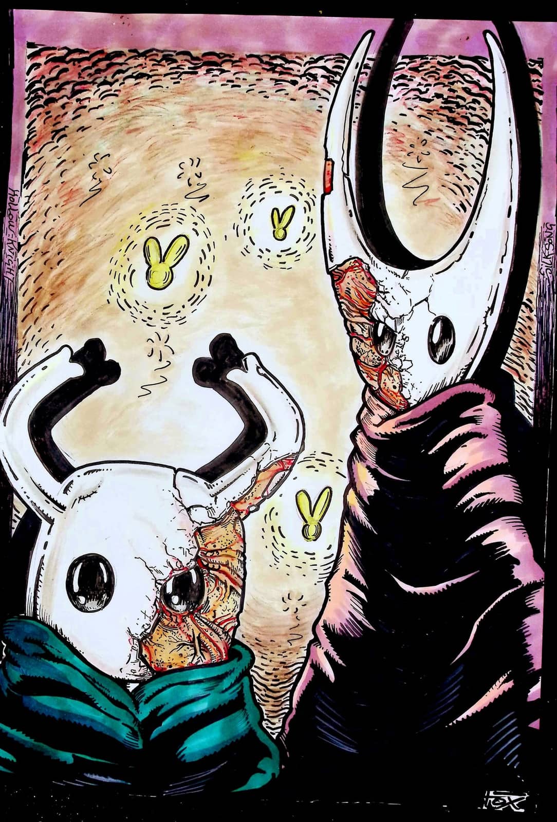 Hommage Hollow Knight - Créatures souterraines