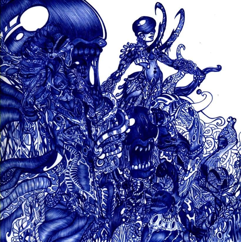 Créatures monstrueuses au stylo bic