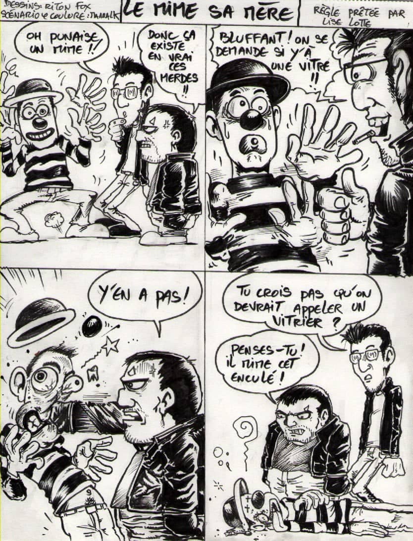 Le mime sa mère - page de haine