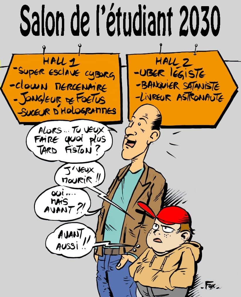 Salon étudiant 2030 humour