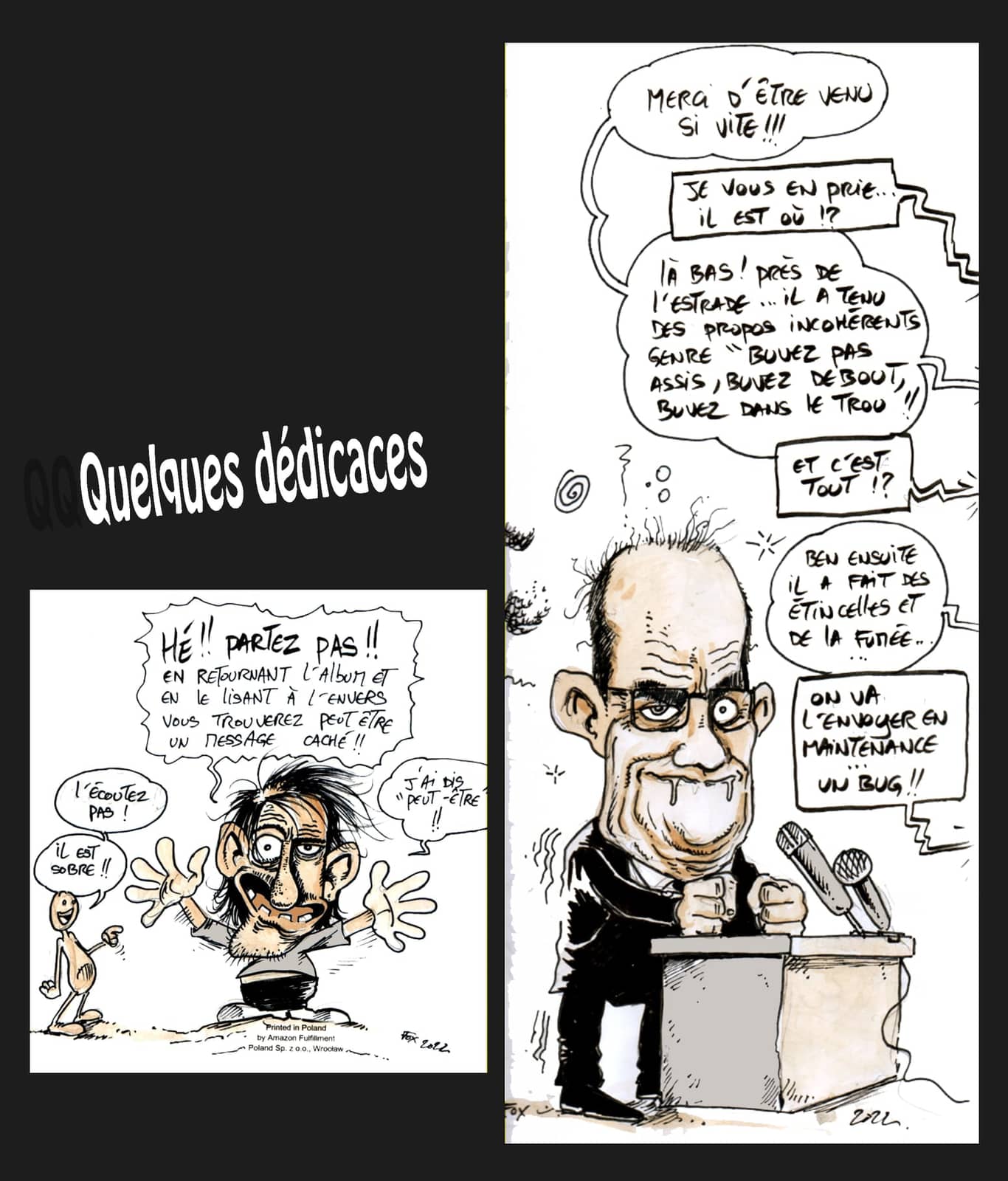 Dédicaces humoristiques Riton Fox
