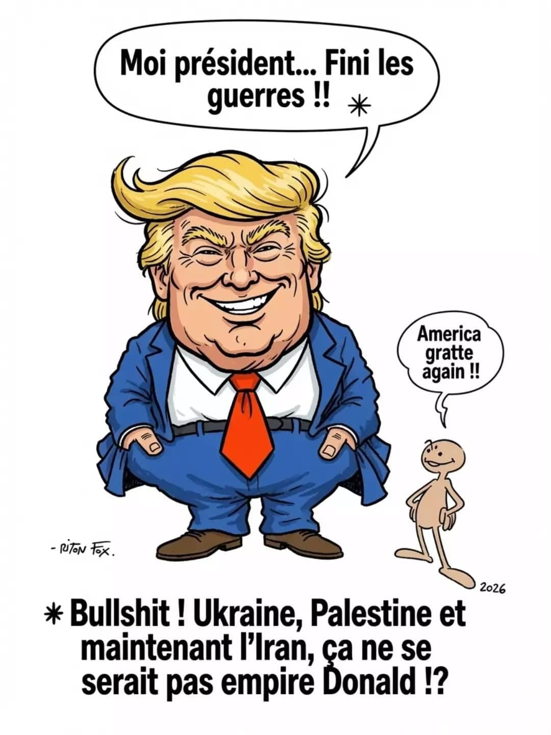 Donald Trump caricature politique