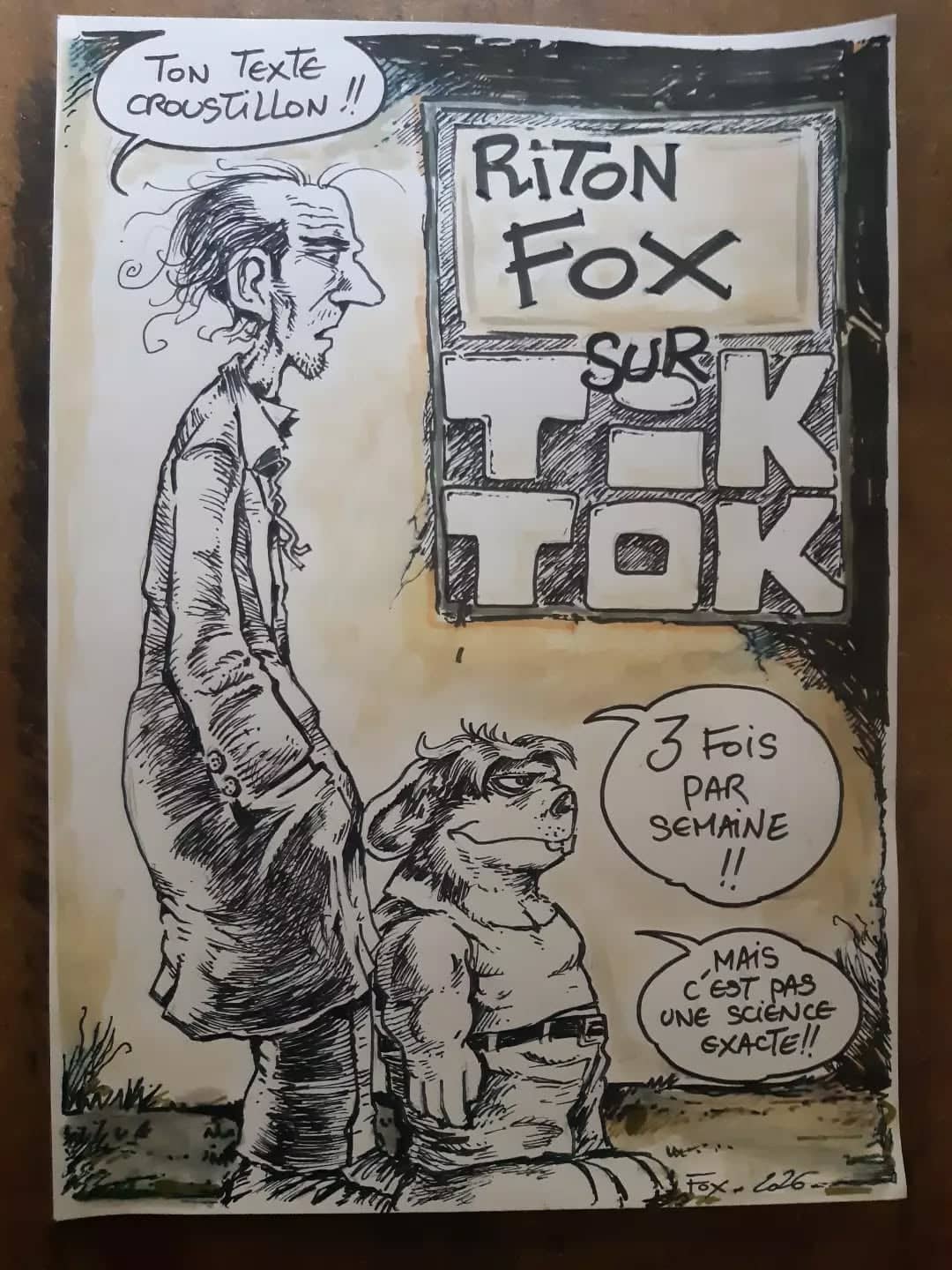 Riton Fox sur TikTok - Humour noir