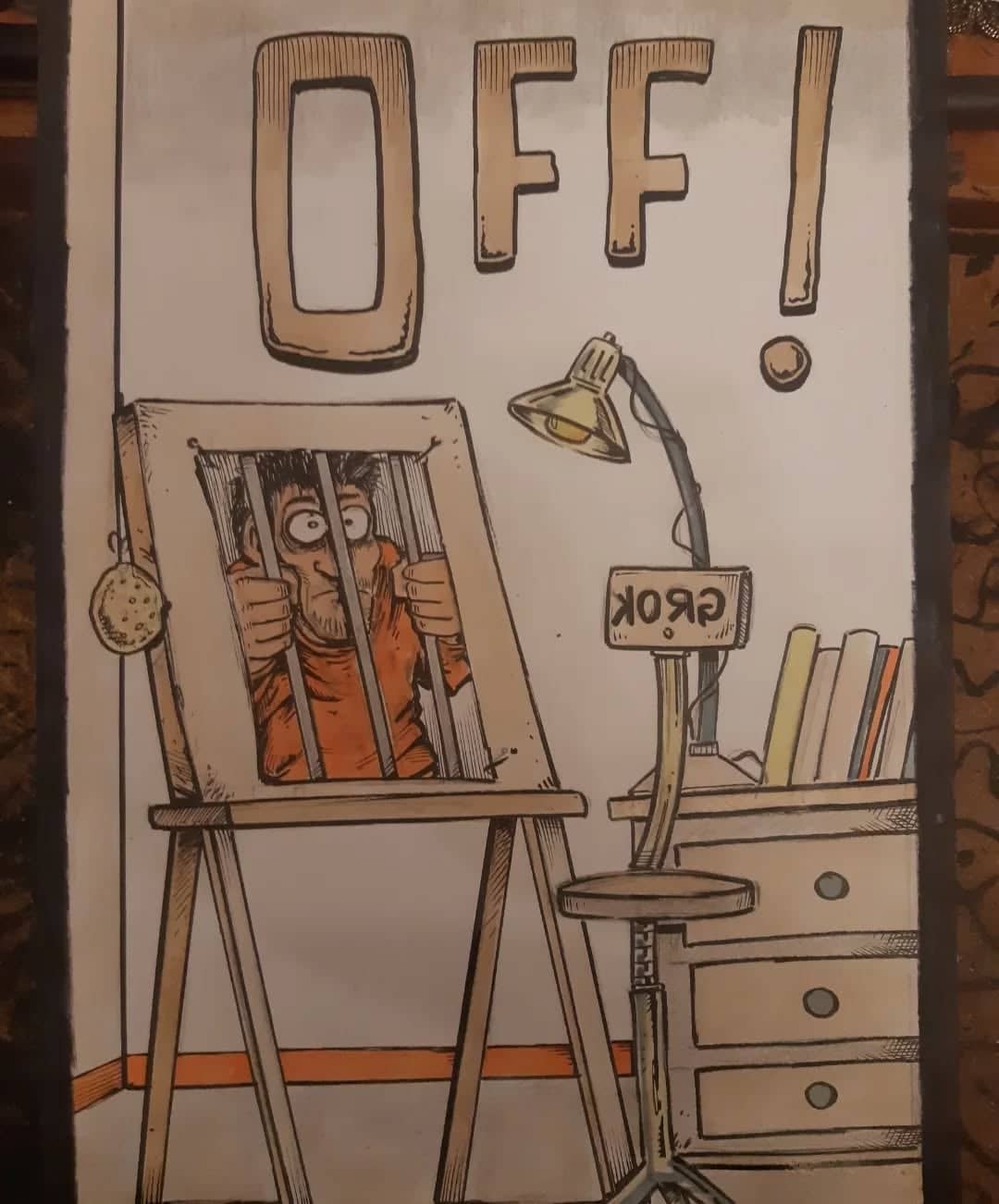 Grok enfermé dans son bureau