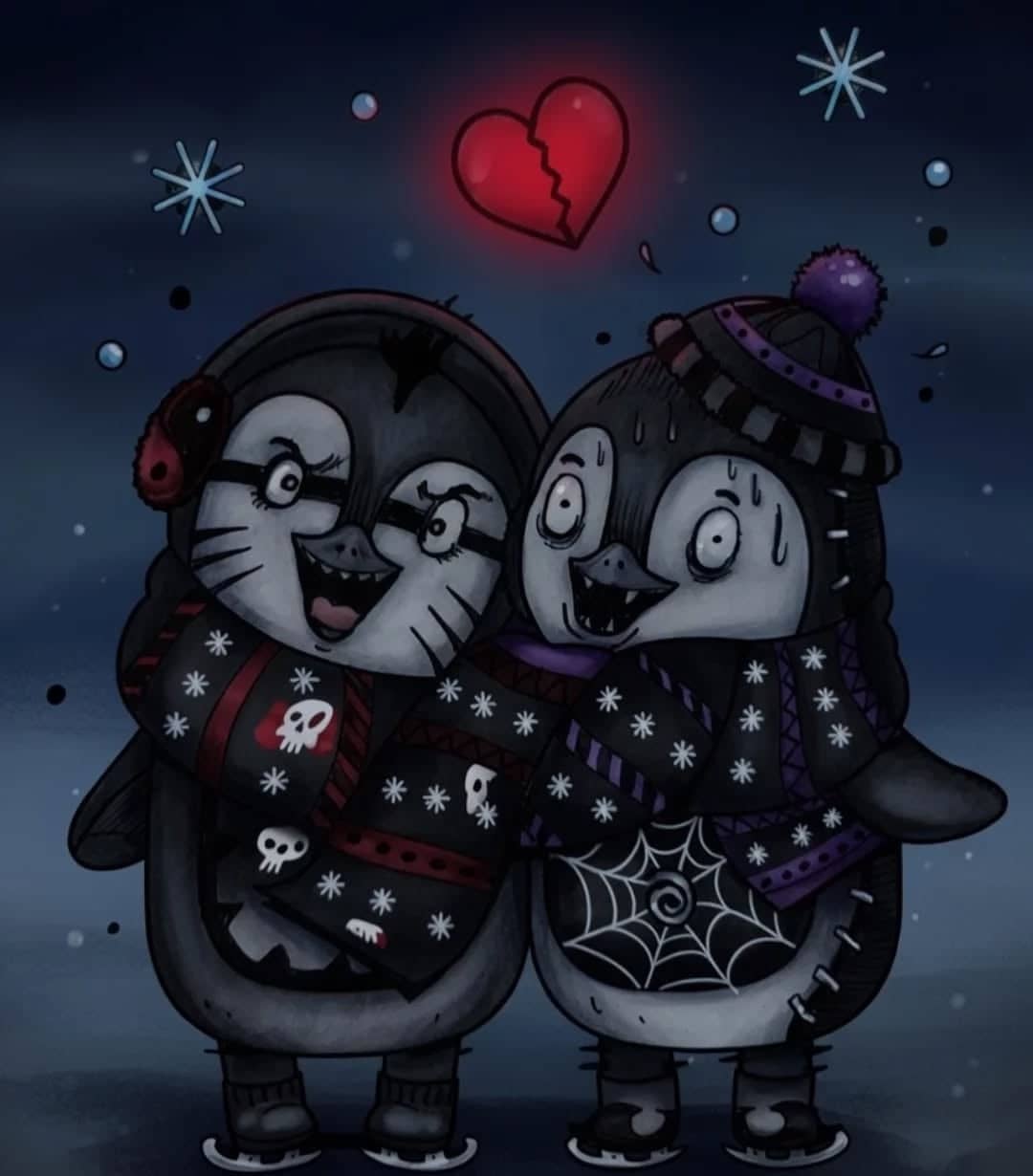 Monstres amoureux hivernaux