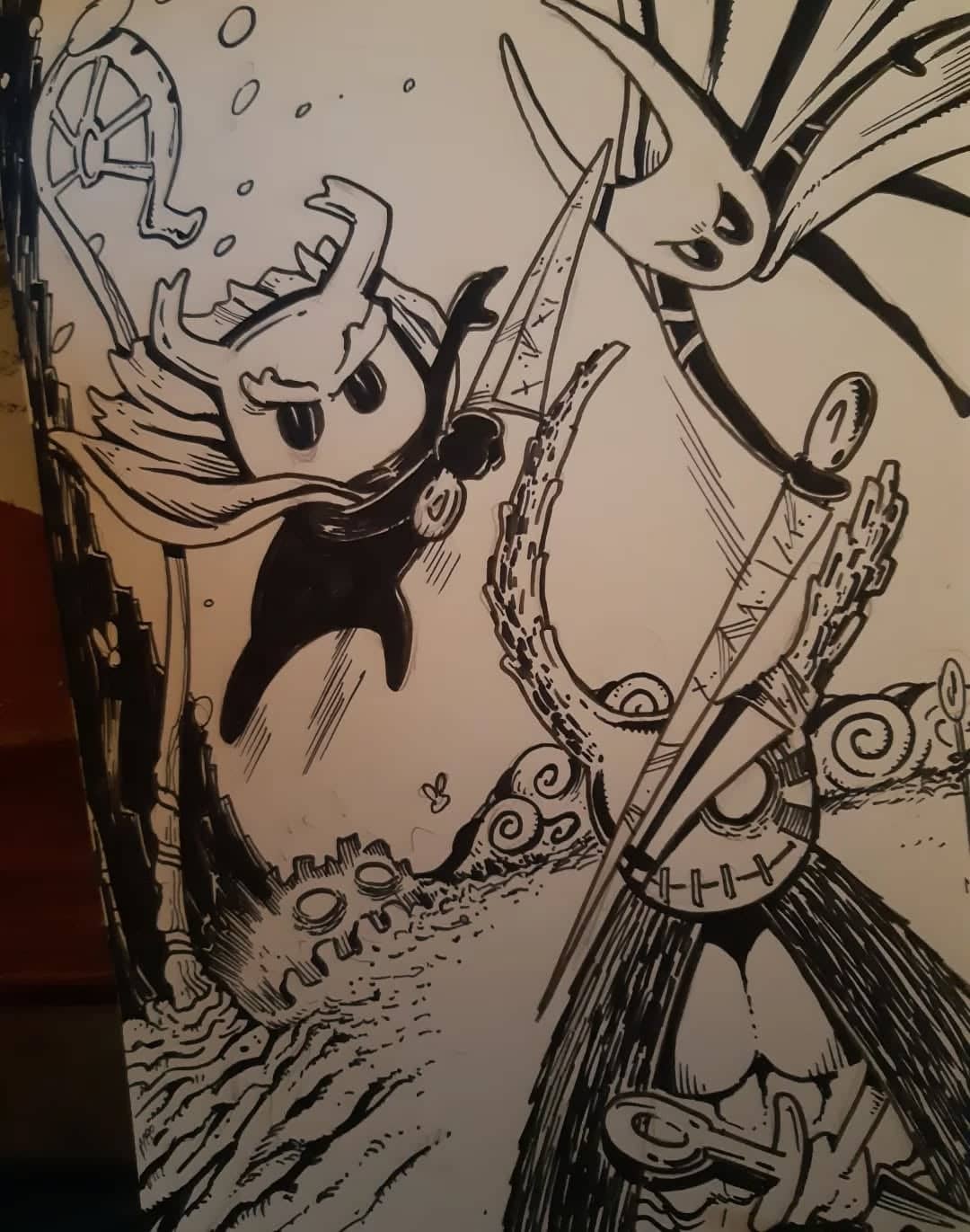 Tribut Hollow Knight monstres encre