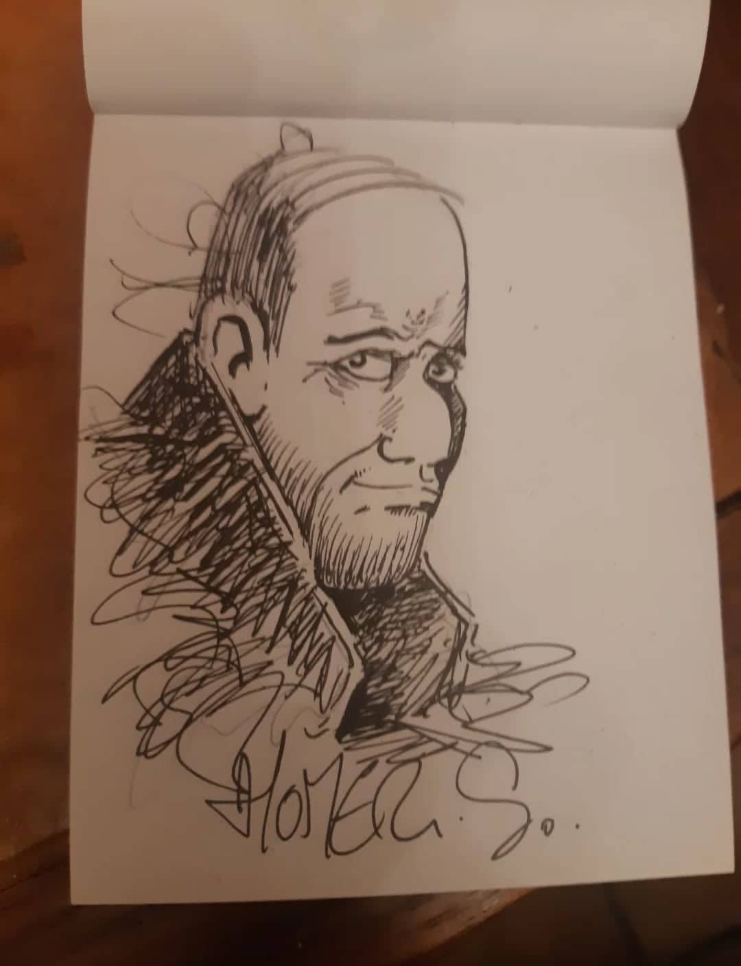 Homer Simpson en encre noire