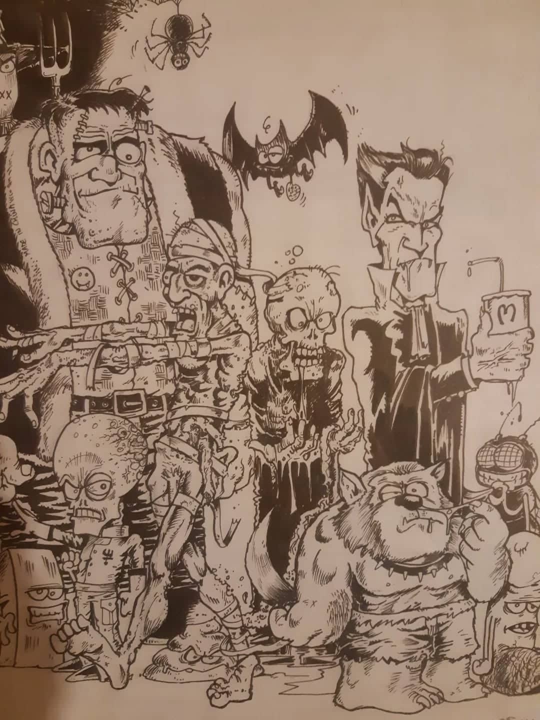 Monstre show noir et blanc