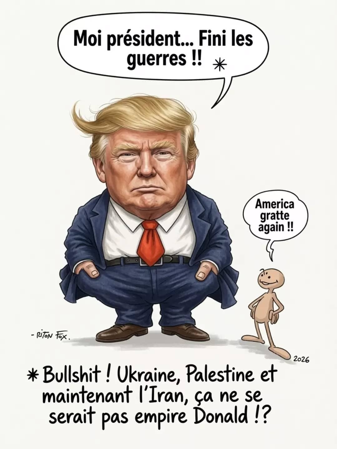 Donald Trump caricature politique
