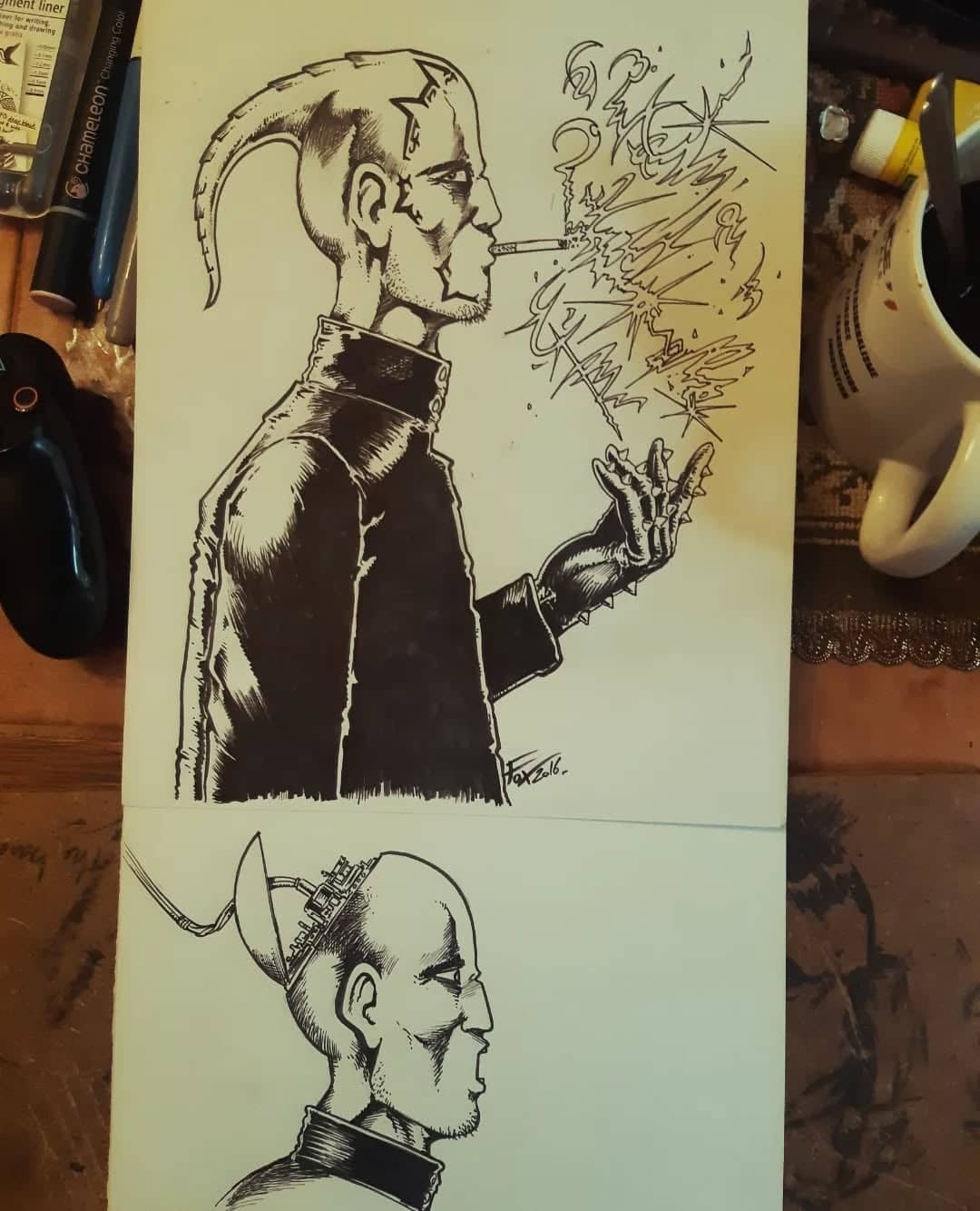 Mystérieux personnage aux cornes magiques