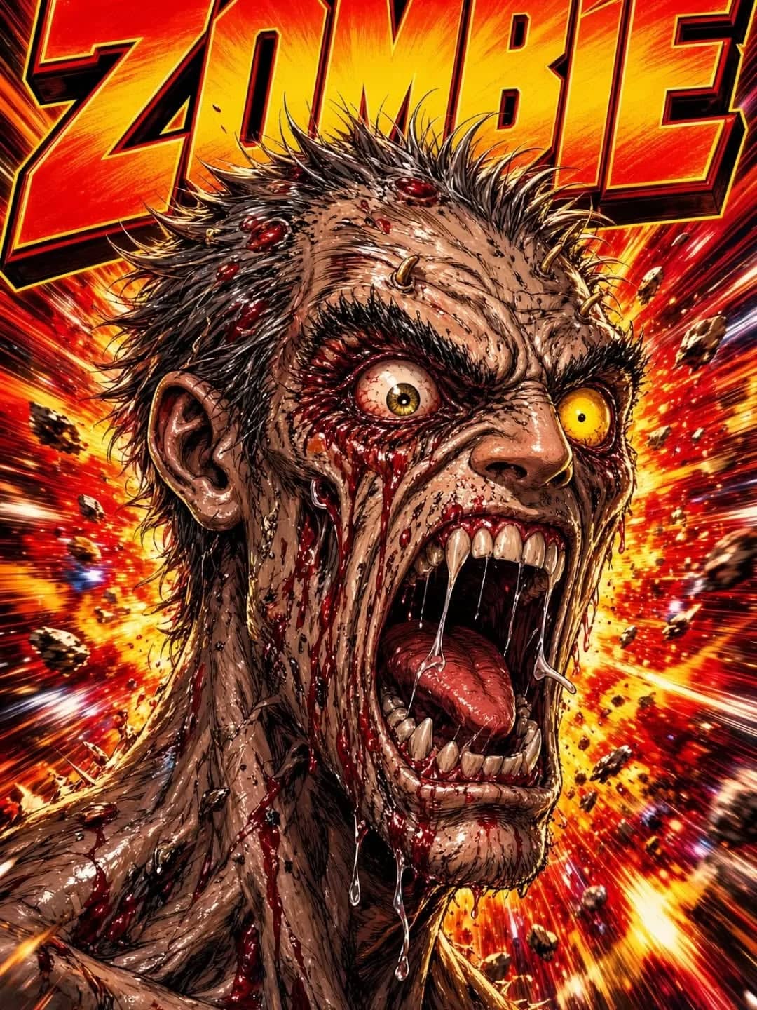 Zombie horrifique et cauchemardesque