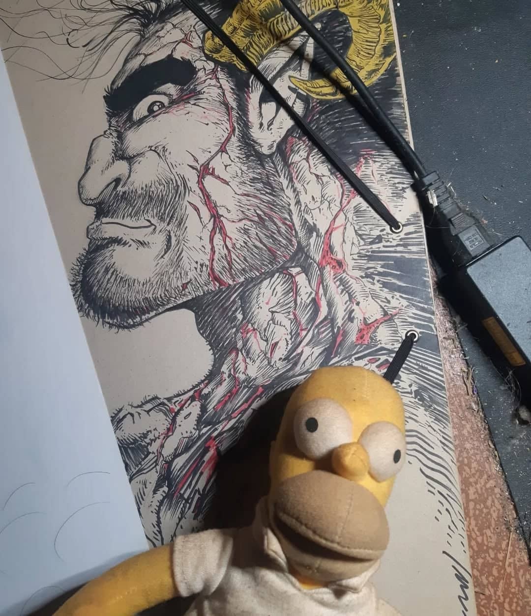 #draw #homerpuppet #andfewdraw #mondaymorning #naouak