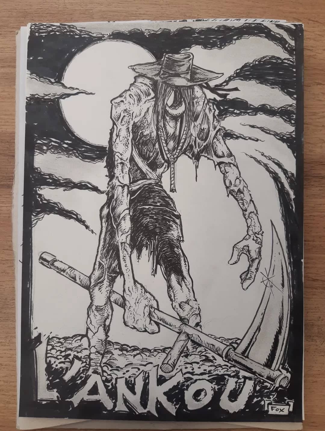 L'Ankou figure sombre et spectrale