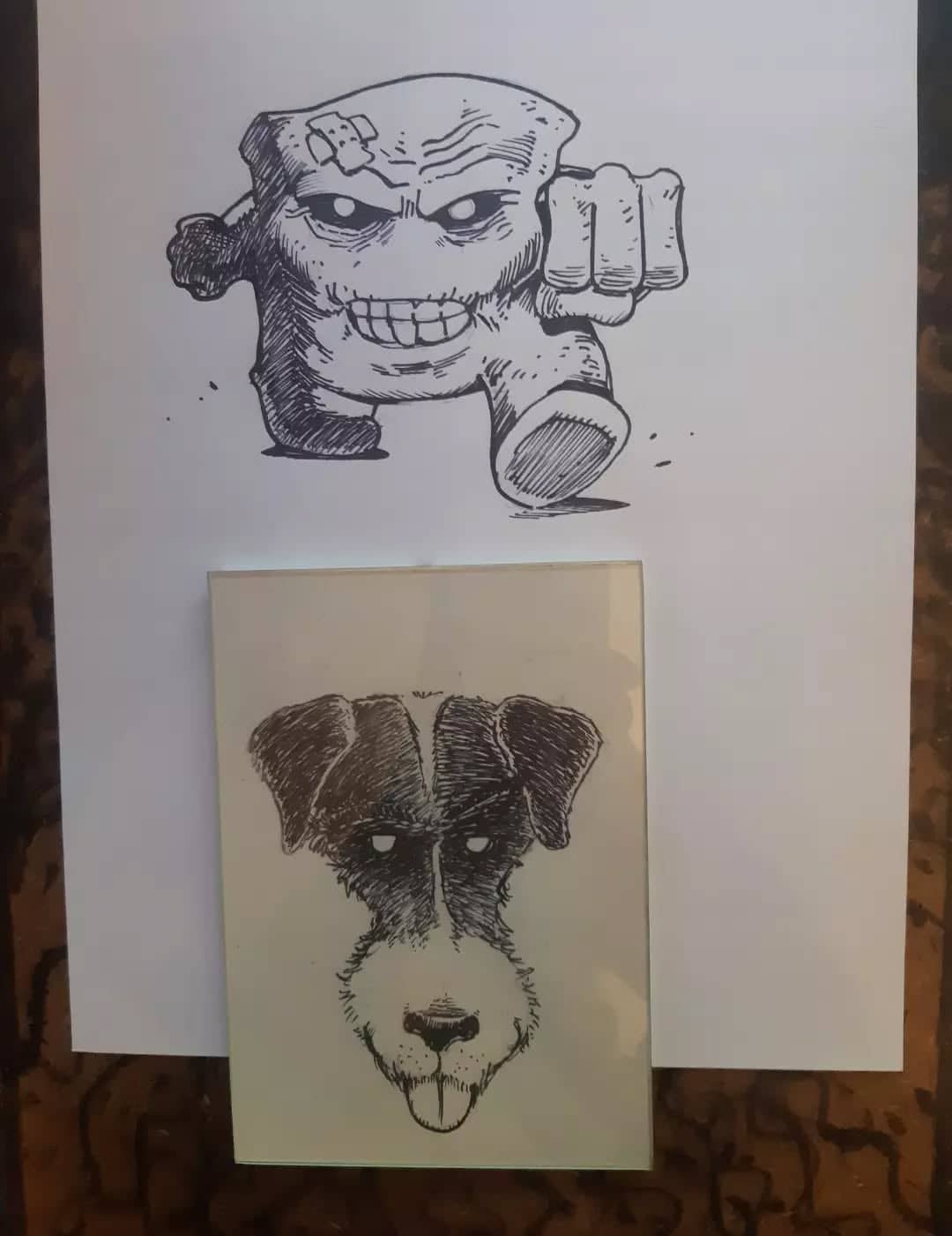 Petits croquis monstrueux et animaux