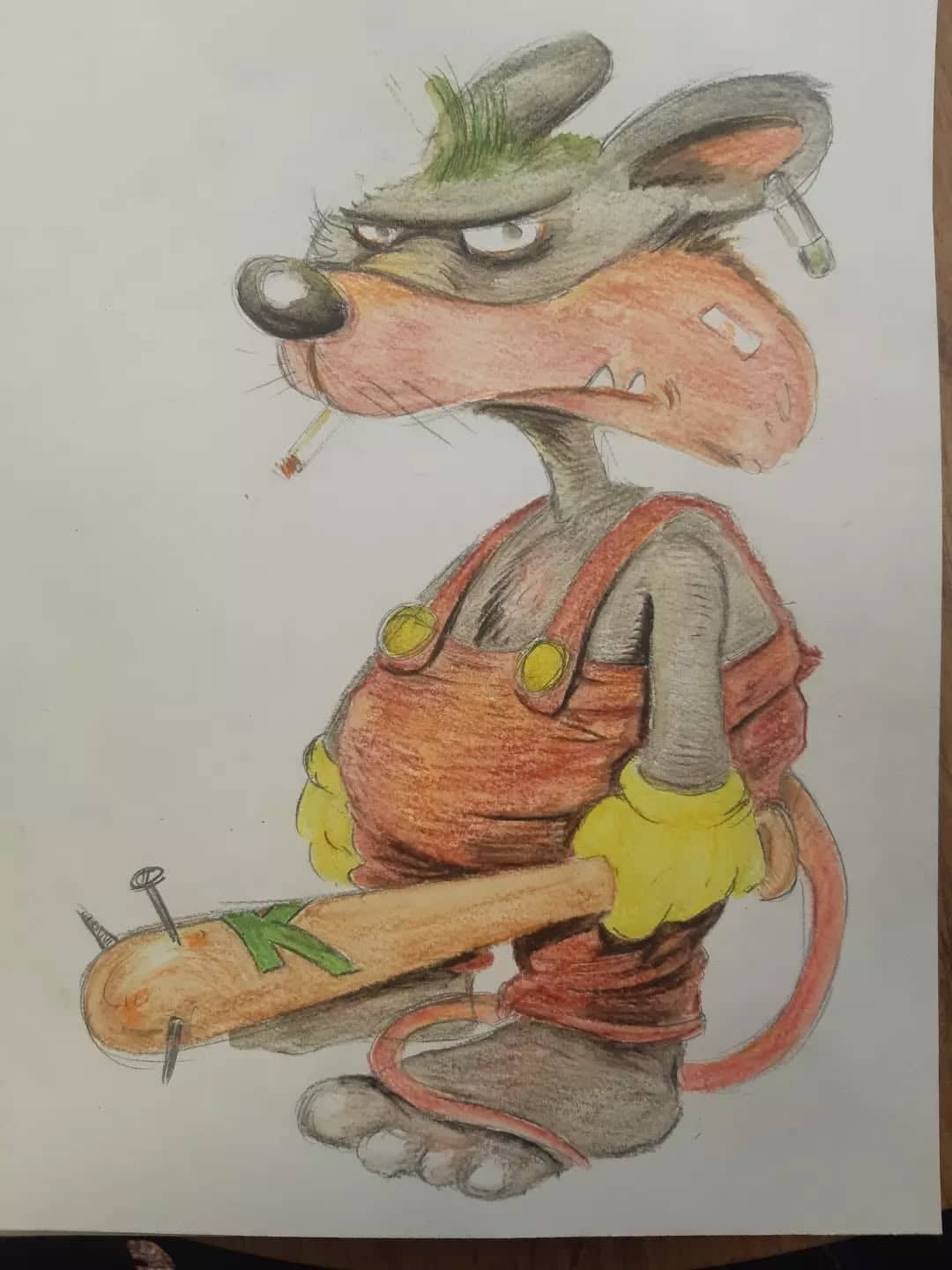 Souris bricoleur en délire absurde