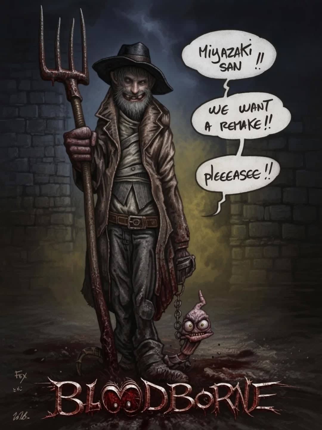 Hommage Bloodborne Miyazaki San