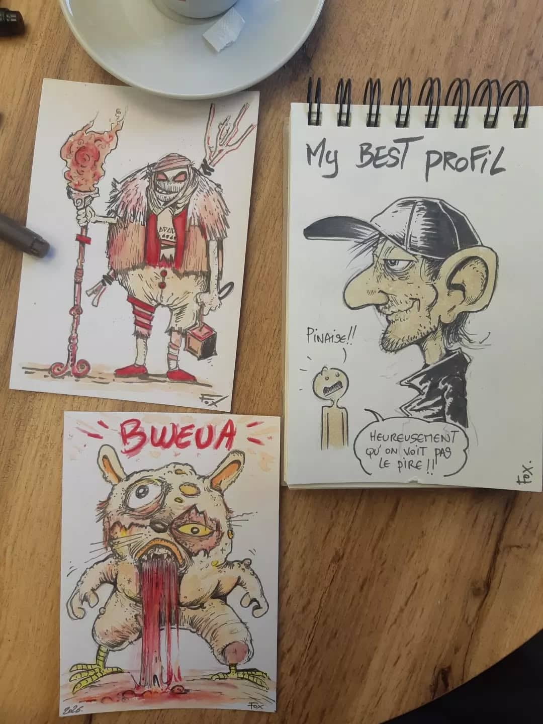Petits croquis de monstres et créatures