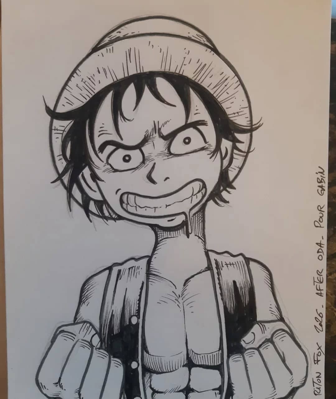 Personnage fantasiste à l'encre