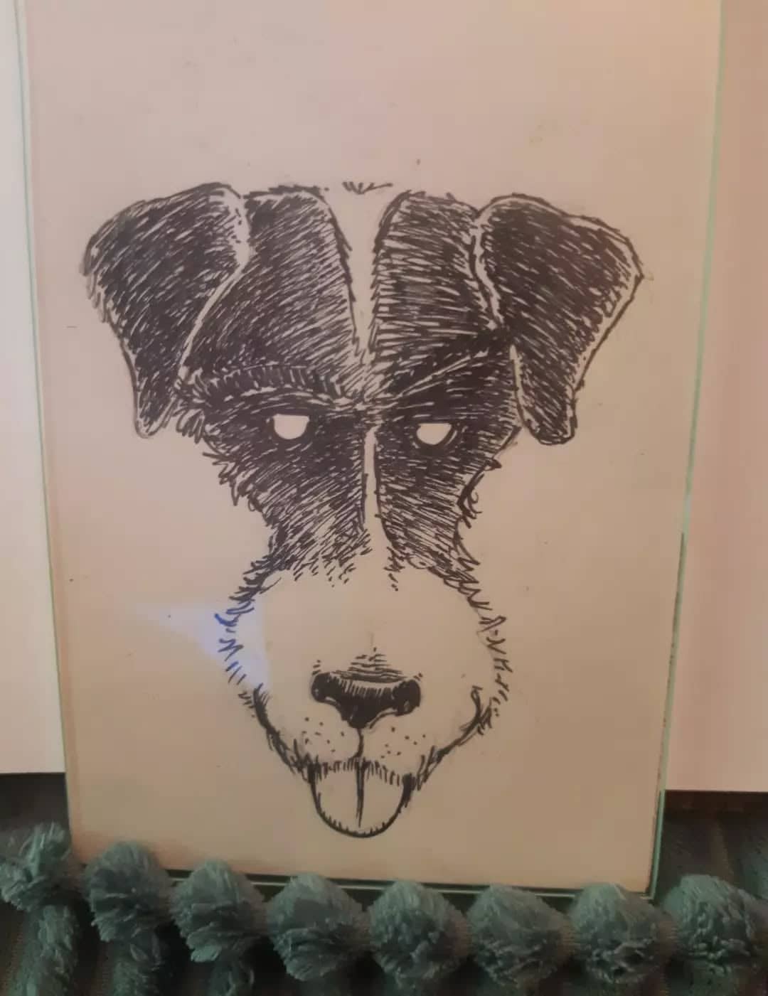 Portrait de chien stylisé